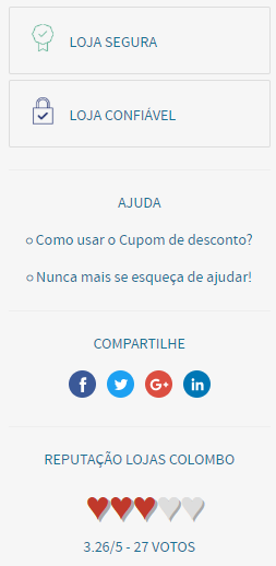 Selos de credibilidade e Reputação da Lojas Colombo na Risü