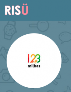 Página da 123-Milhas no site da Risü